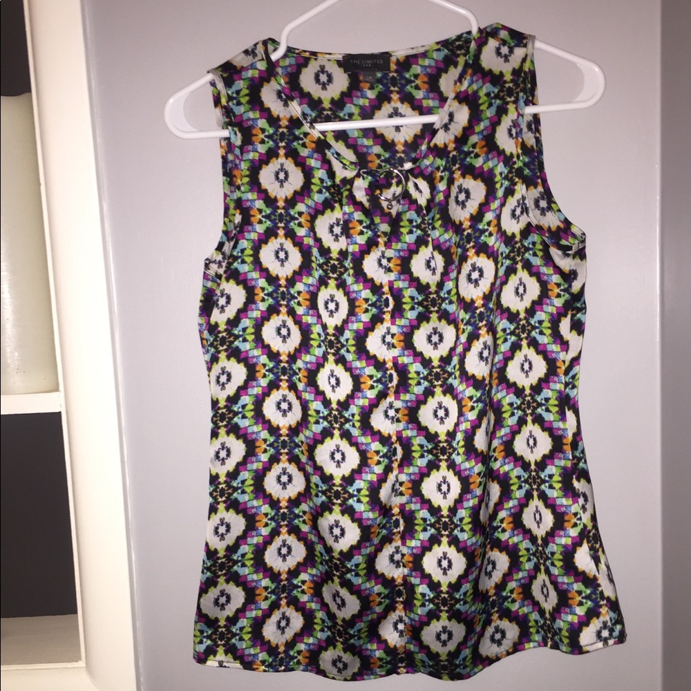 PATTERNED SHEER TANK TOP THE LIMITED SIZE XS!!